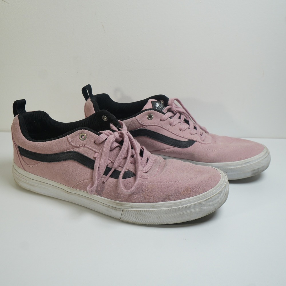Vans Kyle Walker Pro Mens 13 Pink Black Suede Wafflecup Skate Shoes Sneakers